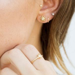 Mejuri stellar star earrings.